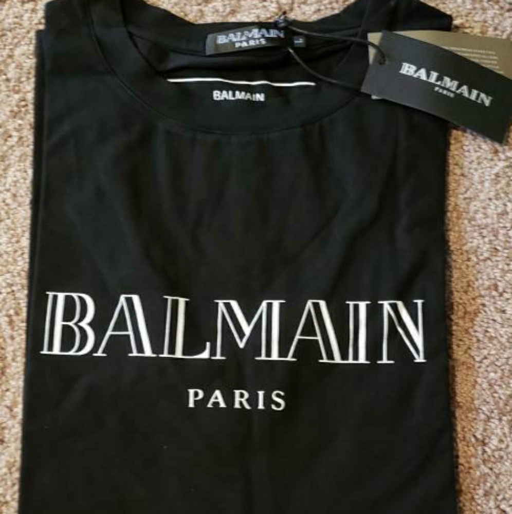 Balmain Paris black t shirt